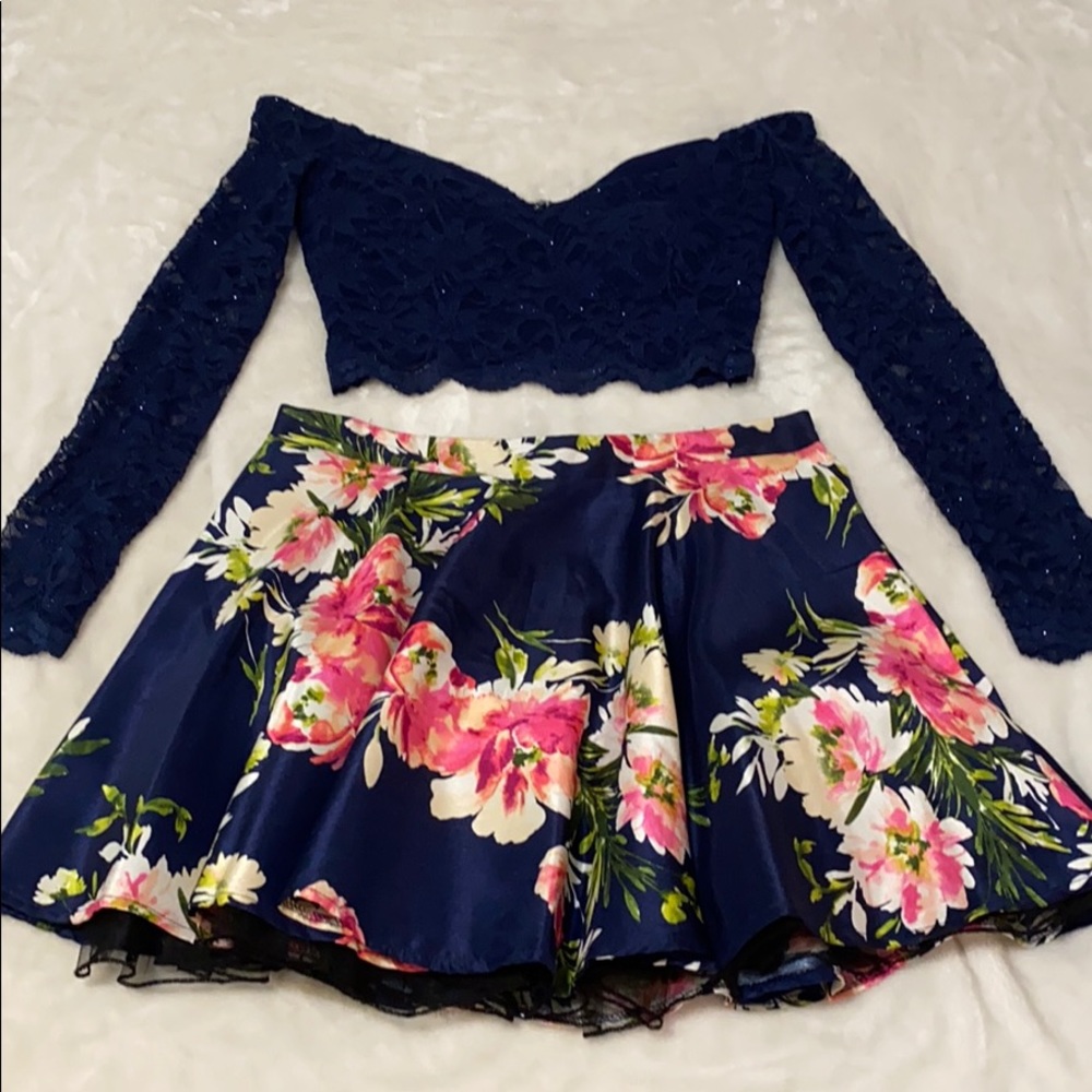 Two piece cocktail dress